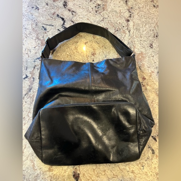 “Blue Stem” Leather Black Purse/Bag - Picture 5 of 5